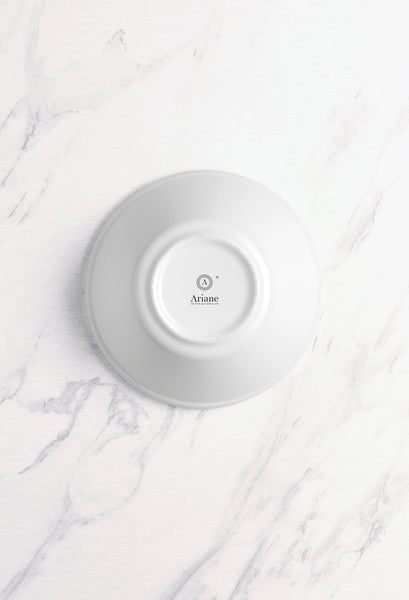 Ariane Prime 5 1/2" Prime - Warm White Porcelain Stackable Conical Bowl - 8/Case (APRARN000034014) - iFoodservice Online