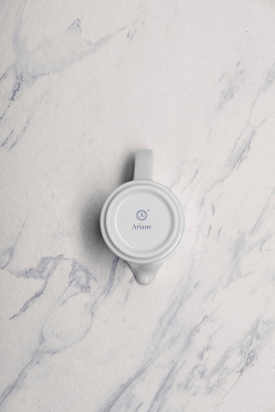 Ariane Prime 5 Oz Orba Porcelain Creamer With Handle - 12/Case (APRARN121064015) - iFoodservice Online