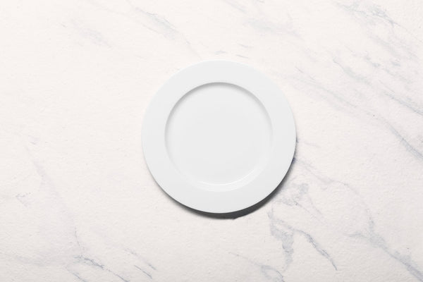Ariane Prime 6 2/3" Prime - Warm White Porcelain Flat Plate - 12/Case (APRARN000011017) - iFoodservice Online