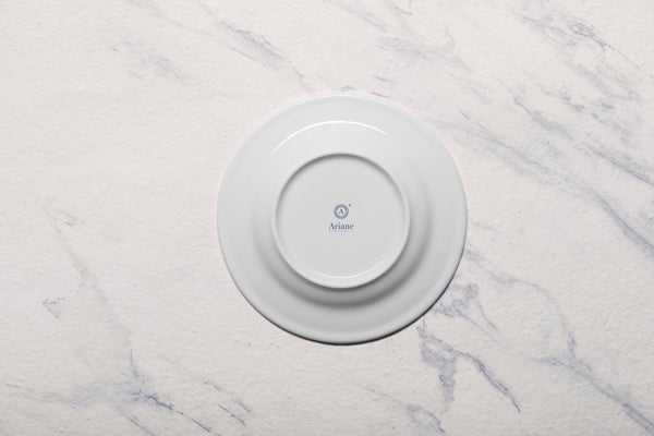 Ariane Prime 6 2/3" White Eclipse Porcelain Flat Plate - 12/Case (APRARN120011017) - iFoodservice Online