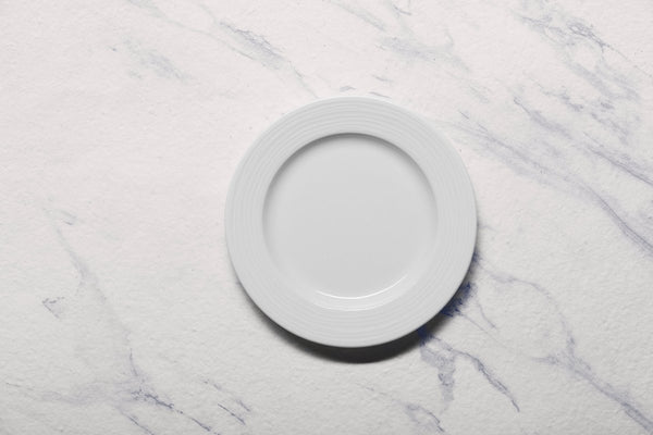 Ariane Prime 6 2/3" White Eclipse Porcelain Flat Plate - 12/Case (APRARN120011017) - iFoodservice Online