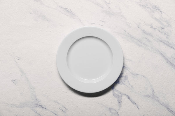 Ariane Prime 6 2/3" White Orba Porcelain Flat Plate - 12/Case (APRARN121011017) - iFoodservice Online