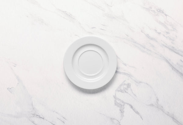 Ariane Prime 6 2/3" White Orba Porcelain Saucer - 12/Case (APRARN121014017) - iFoodservice Online