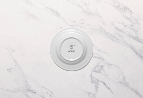 Ariane Prime 6 2/3" White Orba Porcelain Saucer - 12/Case (APRARN121014017) - iFoodservice Online