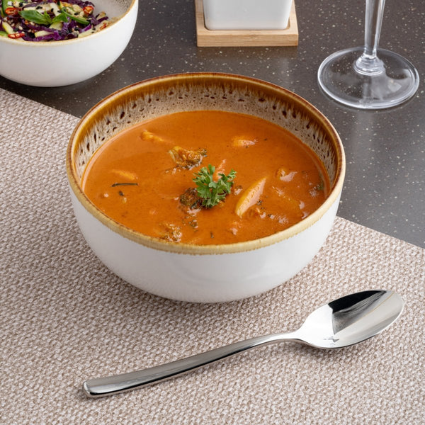 Ariane Prime 6 2/7" Jaguar White Porcelain Bowl - 8/Case (APRARND51022016) - iFoodservice Online