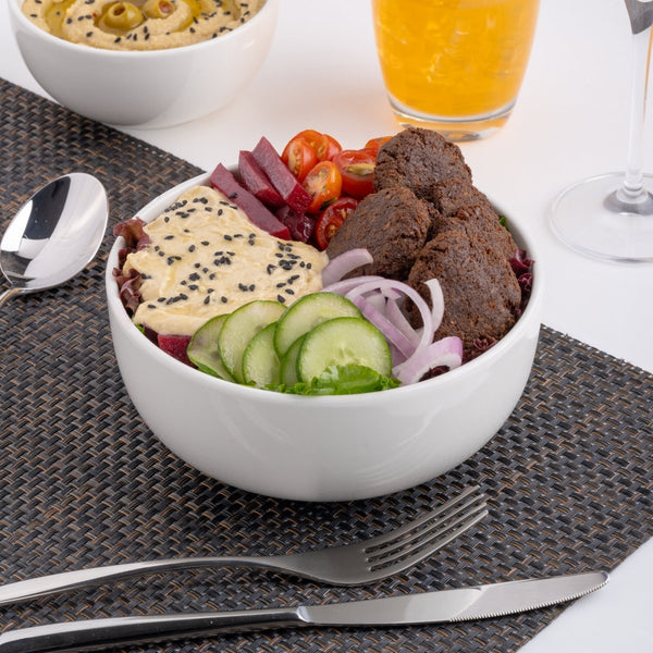 Ariane Prime 6 2/7" Prime - Warm White Porcelain Bowl - 8/Case (APRARN000022016) - iFoodservice Online