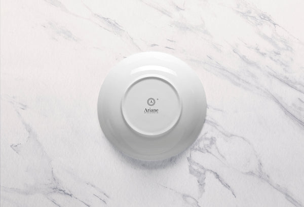 Ariane Prime 6 2/7" Prime - Warm White Porcelain Service Nappy Bowl - 8/Case (APRARN000029016) - iFoodservice Online