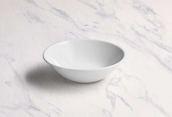 Ariane Prime 6 2/7" Prime - Warm White Porcelain Service Nappy Bowl - 8/Case (APRARN000029016) - iFoodservice Online