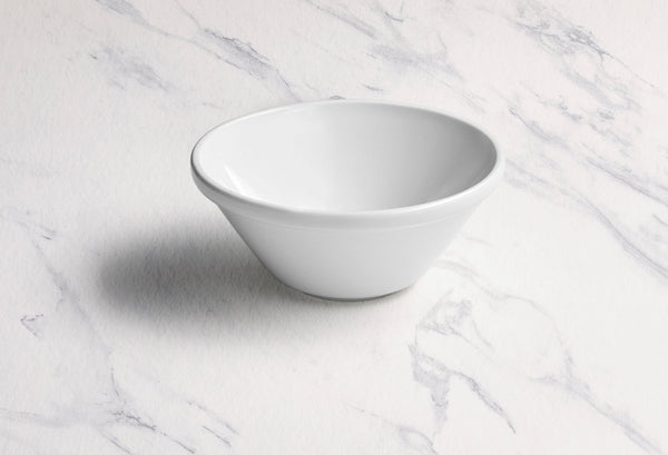 Ariane Prime 6 2/7" Prime - Warm White Porcelain Stackable Conical Bowl - 6/Case (APRARN000034016) - iFoodservice Online