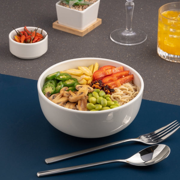 Ariane Prime 6 2/7" White Orba Porcelain Bowl - 8/Case (APRARN121022016) - iFoodservice Online