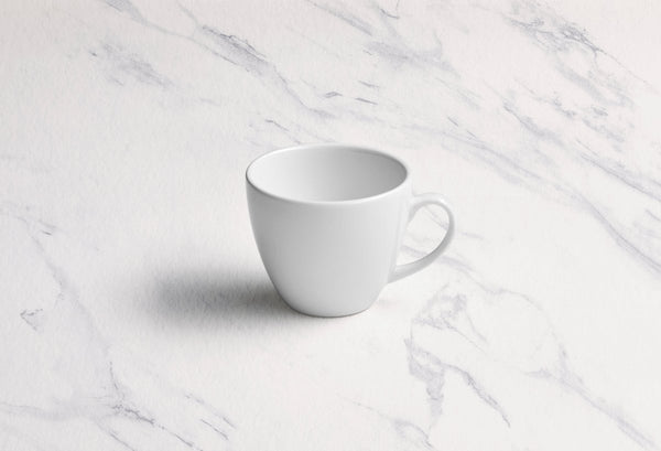 Ariane Prime 6 3/4 Oz Prime - Warm White Porcelain Italian Cup - 12/Case (APRARN000044020) - iFoodservice Online