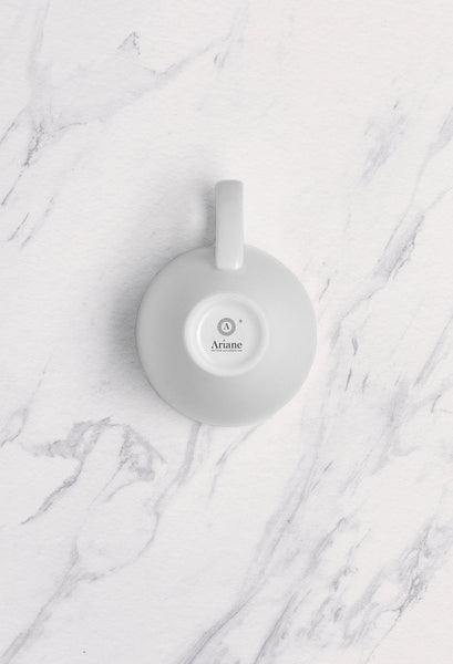 Ariane Prime 6 3/4 Oz Prime - Warm White Porcelain Italian Cup - 12/Case (APRARN000044020) - iFoodservice Online