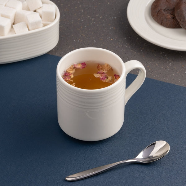 Ariane Prime 6 3/4 Oz White Eclipse Porcelain Stackable Coffee Cup - 12/Case (APRARN120043020) - iFoodservice Online