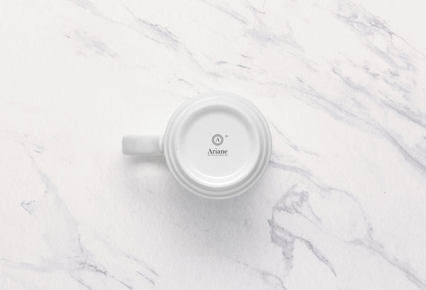 Ariane Prime 6 3/4 Oz White Eclipse Porcelain Stackable Coffee Cup - 12/Case (APRARN120043020) - iFoodservice Online