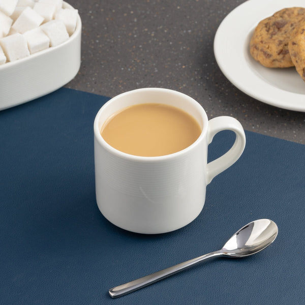 Ariane Prime 6 3/4 Oz White Orba Porcelain Stackable Coffee Cup - 12/Case (APRARN121043020) - iFoodservice Online