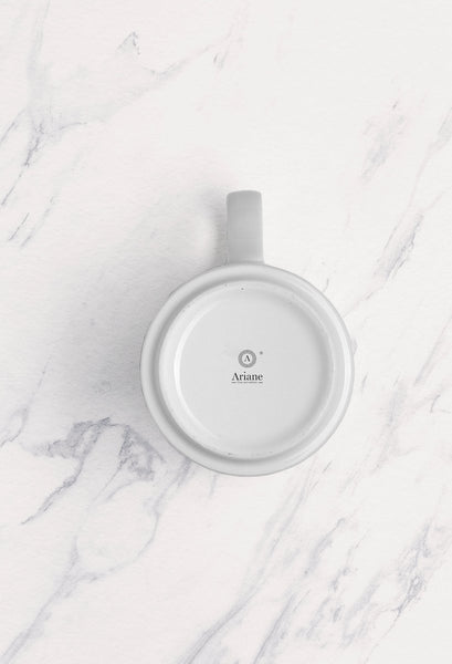 Ariane Prime 6 3/4 Oz White Orba Porcelain Stackable Coffee Cup - 12/Case (APRARN121043020) - iFoodservice Online