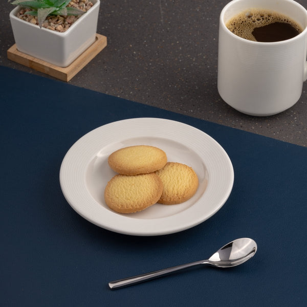 Ariane Prime 6" Orba White Porcelain Flat Plate - 12/Case (APRARN121011015) - iFoodservice Online