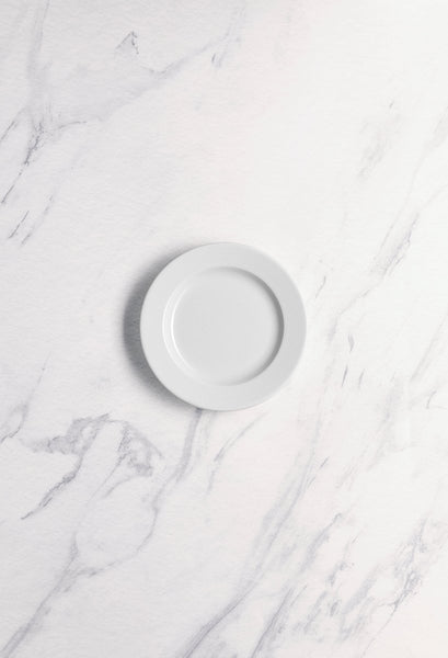 Ariane Prime 6" Orba White Porcelain Flat Plate - 12/Case (APRARN121011015) - iFoodservice Online