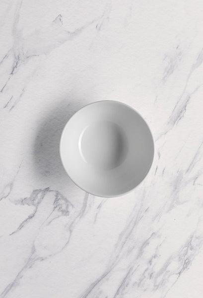 Ariane Prime 6" Prime - Warm White Porcelain Angular Bowl - 6/Case (APRARN000022002) - iFoodservice Online