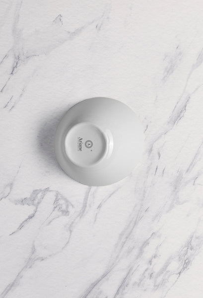 Ariane Prime 6" Prime - Warm White Porcelain Angular Bowl - 6/Case (APRARN000022002) - iFoodservice Online