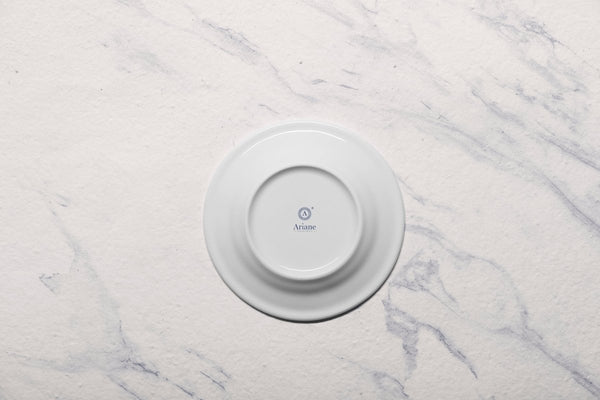 Ariane Prime 6" Prime - Warm White Porcelain Saucer - 12/Case (APRARN000014015) - iFoodservice Online