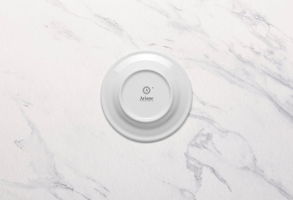 Ariane Prime 6" White Eclipse Porcelain Flat Plate - 12/Case (APRARN120011015) - iFoodservice Online