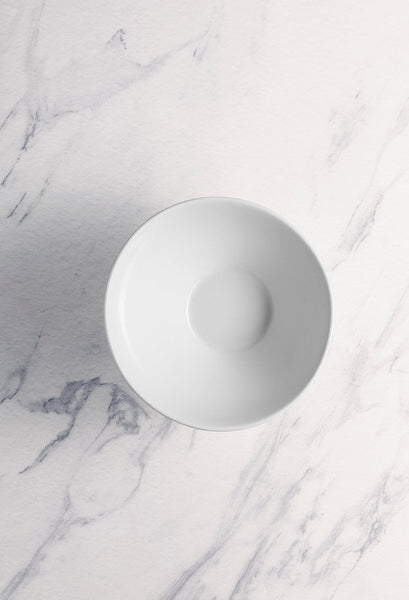 Ariane Prime 7 1/2" Prime - Warm White Porcelain Angular Bowl - 6/Case (APRARN000022003) - iFoodservice Online