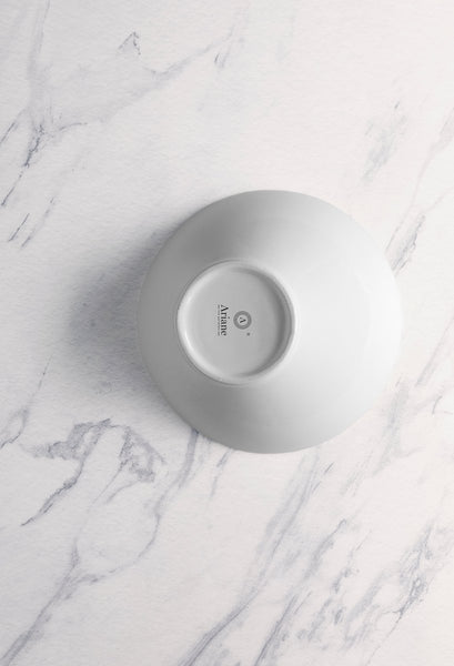 Ariane Prime 7 1/2" Prime - Warm White Porcelain Angular Bowl - 6/Case (APRARN000022003) - iFoodservice Online