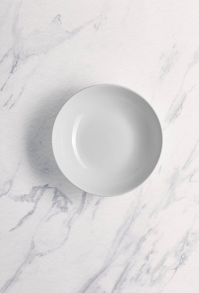 Ariane Prime 7 1/2" Prime - Warm White Porcelain Service Nappy Bowl - 6/Case (APRARN000029019) - iFoodservice Online