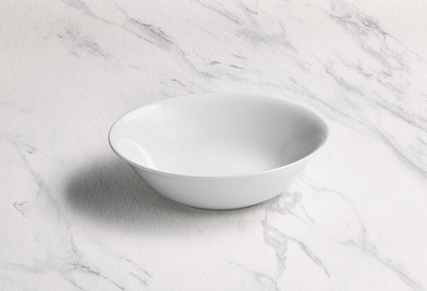 Ariane Prime 7 1/2" Prime - Warm White Porcelain Service Nappy Bowl - 6/Case (APRARN000029019) - iFoodservice Online