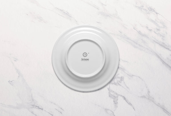 Ariane Prime 7 1/2" White Eclipse Porcelain Flat Plate - 12/Case (APRARN120011019) - iFoodservice Online