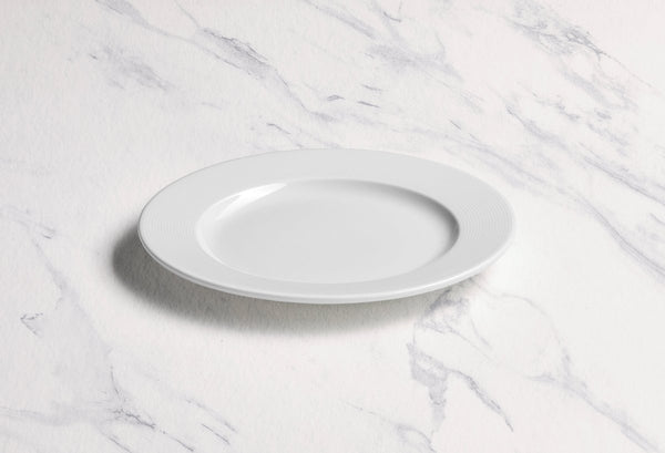Ariane Prime 7 1/2" White Orba Porcelain Flat Plate - 12/Case (APRARN121011019) - iFoodservice Online
