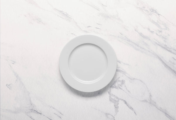 Ariane Prime 7 1/2" White Orba Porcelain Flat Plate - 12/Case (APRARN121011019) - iFoodservice Online