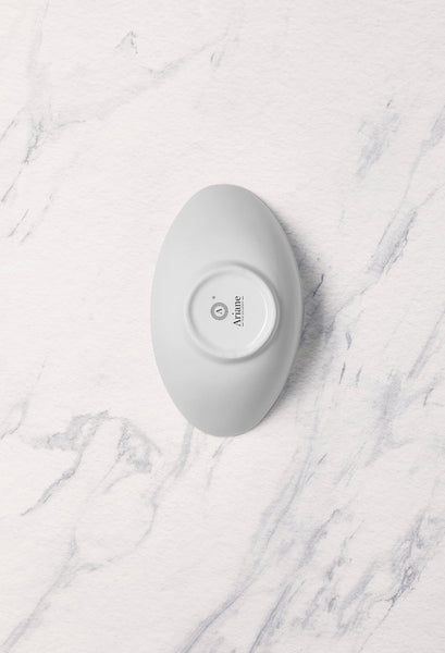 Ariane Prime 7 7/8" x 4 1/3" Prime - Warm White Porcelain Wing Bowl - 6/Case (APRARN000022020) - iFoodservice Online