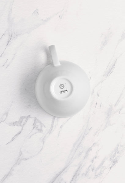 Ariane Prime 7 7/9 Oz Prime - Warm White Porcelain Italian Cup - 12/Case (APRARN000044023) - iFoodservice Online