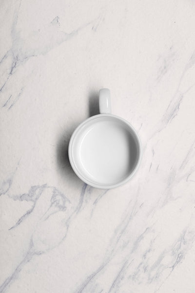 Ariane Prime 7 7/9 Oz White Eclipse Porcelain Stackable Tea Cup - 12/Case (APRARN120043023) - iFoodservice Online