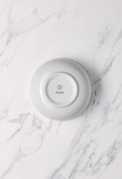 Ariane Prime 7" Prime - Warm White Porcelain Bowl - 2/Case (APRARN000022018) - iFoodservice Online