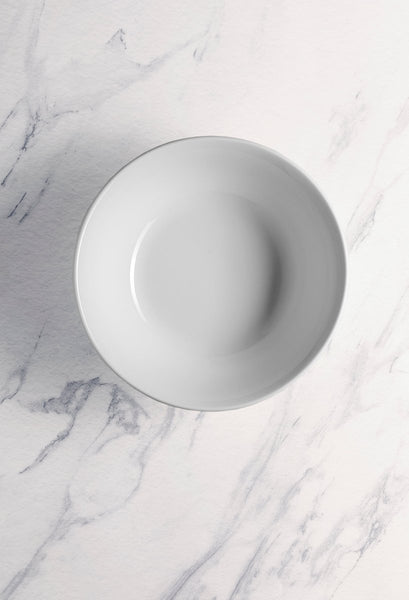 Ariane Prime 7" Prime - Warm White Porcelain Stackable Conical Bowl - 6/Case (APRARN000034018) - iFoodservice Online