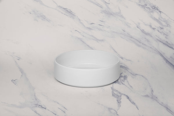 Ariane Prime 7" Prime - Warm White Porcelain Stackable Salad Bowl - 3/Case (APRARN000021018) - iFoodservice Online