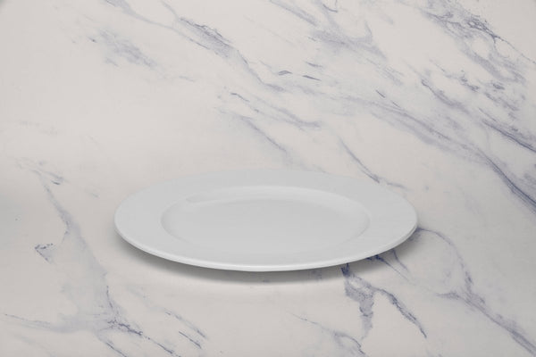 Ariane Prime 8 1/4" White Orba Porcelain Flat Plate - 12/Case (APRARN121011021) - iFoodservice Online