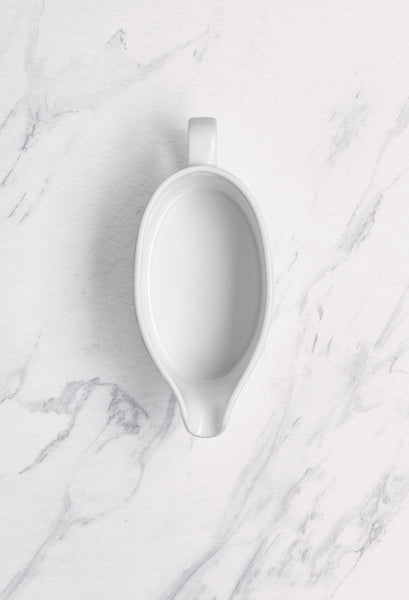 Ariane Prime 8 4/9 Oz Prime - Warm White Porcelain Oval Gravy Boat - 12/Case (APRARN000031025) - iFoodservice Online