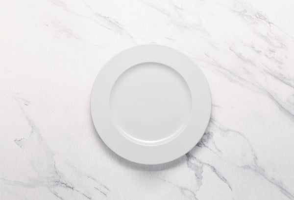 Ariane Prime 9 4/9" White Orba Porcelain Flat Plate - 12/Case (APRARN121011024) - iFoodservice Online