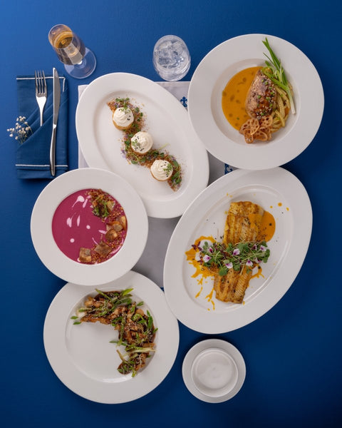 Ariane Prime 9 4/9" White Orba Porcelain Flat Plate - 12/Case (APRARN121011024) - iFoodservice Online