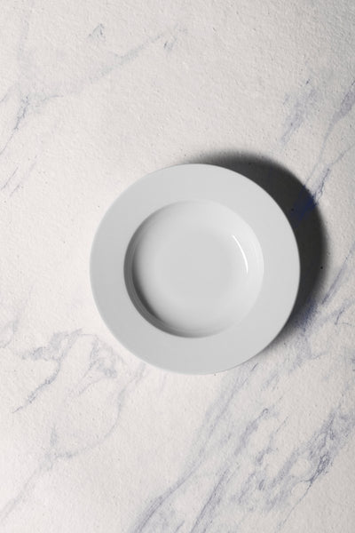 Ariane Prime 9" Orba White Porcelain Deep Plate - 12/Case (APRARN121012023) - iFoodservice Online