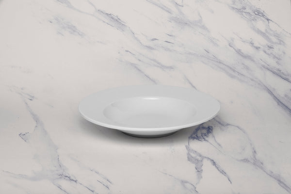 Ariane Prime 9" Orba White Porcelain Deep Plate - 12/Case (APRARN121012023) - iFoodservice Online