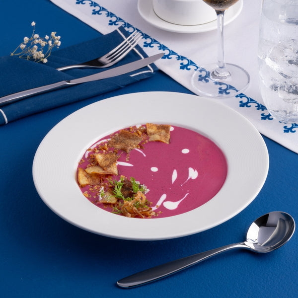 Ariane Prime 9" Orba White Porcelain Deep Plate - 12/Case (APRARN121012023) - iFoodservice Online