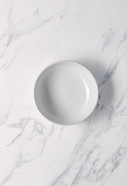 Ariane Prime 9" Prime - Warm White Porcelain Bowl - 2/Case (APRARN000022023) - iFoodservice Online