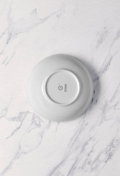 Ariane Prime 9" Prime - Warm White Porcelain Bowl - 2/Case (APRARN000022023) - iFoodservice Online