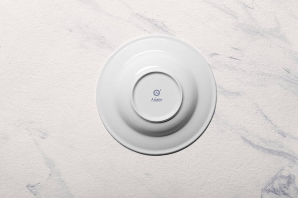 Ariane Prime 9" Prime - Warm White Porcelain Deep Plate - 12/Case (APRARN000012023) - iFoodservice Online