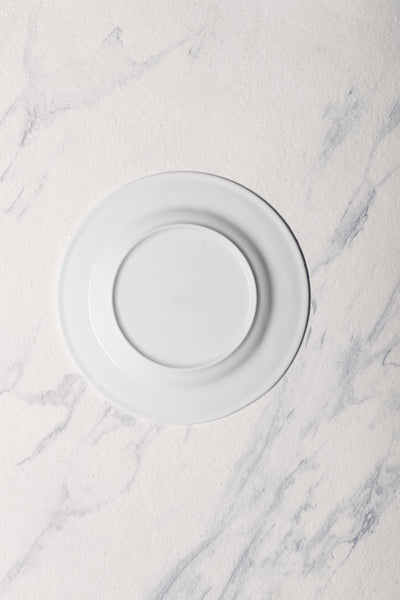 Ariane Prime 9" Prime - Warm White Porcelain Flat Plate - 12/Case (APRARN000011023) - iFoodservice Online